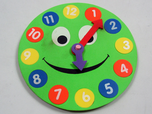 HZ-B1005,EVA時鐘,EVA兒童玩具時鐘